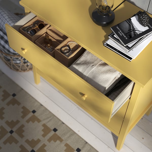 GULLABERG Chest of 3 drawers, yellow, 99x48x100 cm