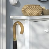 GULLABERG Shoe cabinet with 4 compartments, white, 105x22x107 cm