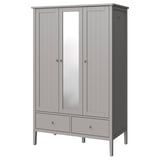 GULLABERG Wardrobe, grey, 128x64x201 cm