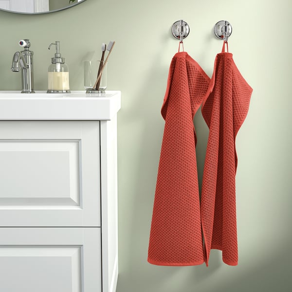 Gulvial Hand towel, red-brown, 40x70 cm