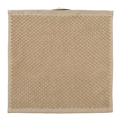 Beige GULVIAL cotton towel, rectangular, soft terry texture.