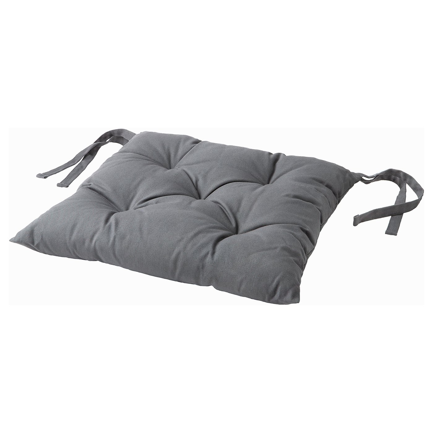 GURLI Chair pad, dark grey, 40x40x6 cm (16x16x2 ")