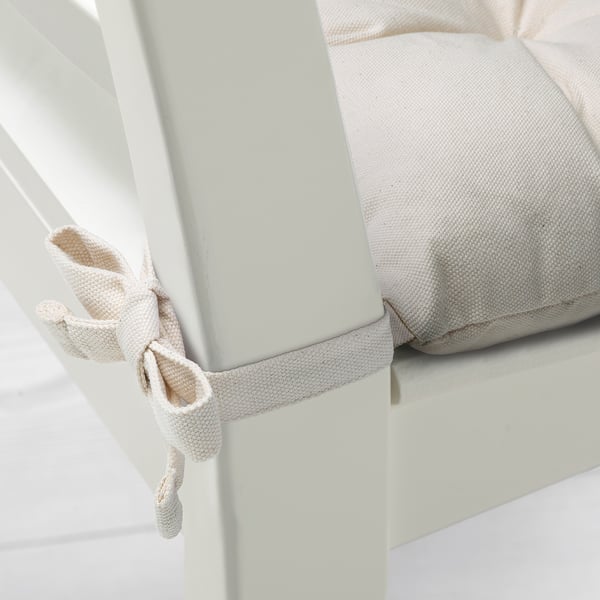 GURLI Chair pad, unbleached, 40x40x6 cm