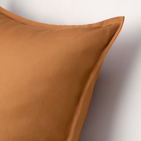 GURLI Cushion cover, brownyellow, 50x50 cm (20x20") IKEA