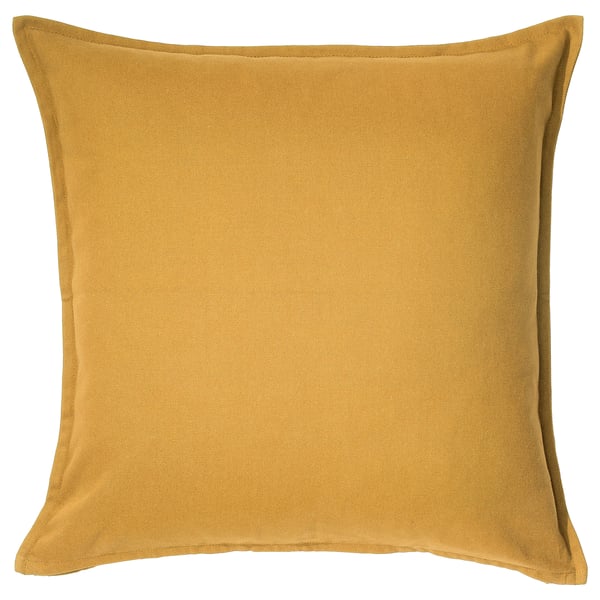 GURLI Cushion cover, golden-yellow, 50x50 cm