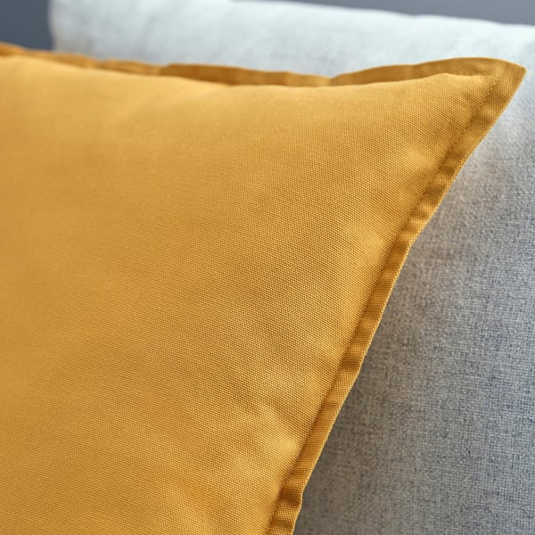 GURLI Cushion cover, golden-yellow, 50x50 cm
