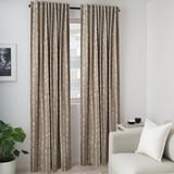HÄCKBERBERIS Room darkening curtains, 1 pair, beige, 145x250 cm