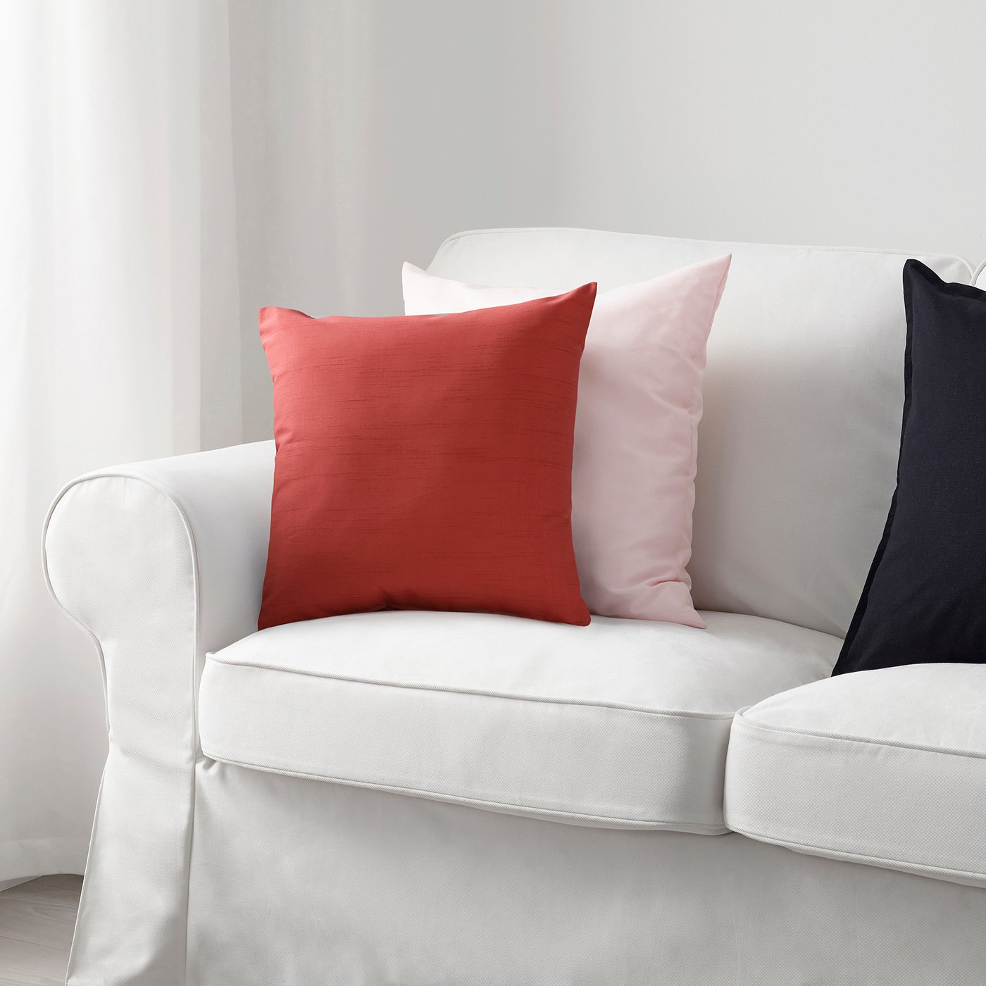 ikea red pillow