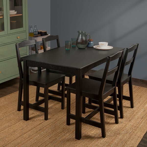 HÄGERNÄS Chair, black/mango wood