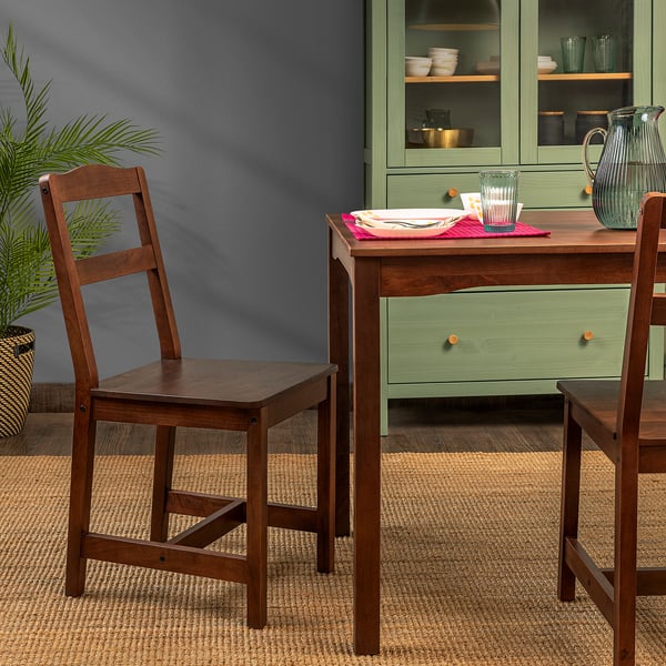 HÄGERNÄS Chair, brown/mango wood