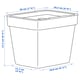HÅLLBAR Bin with lid, light grey. Find it here - IKEA