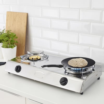 HAMMARHAJ Flat pan, black, 28 cm