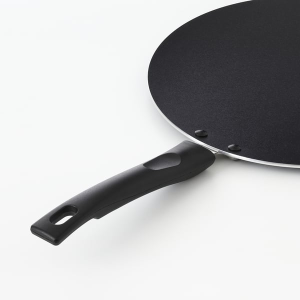 HAMMARHAJ Flat pan, black, 28 cm