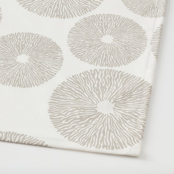 HÅRSTARR Tablecloth, beige, 145x240 cm