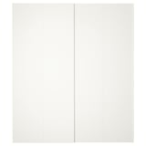 HASVIK Pair of sliding doors, white, 200x236 cm