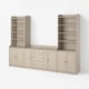 HAUGA Storage combination, beige, 279x46x199 cm