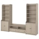 Option: HAUGA TV/storage combination, beige, 277x46x199 cm