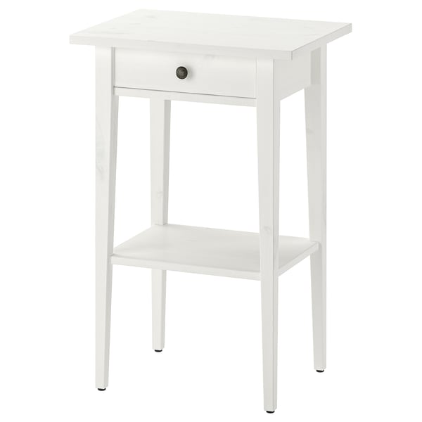 Hemnes Bedside Table White Stain 46x35 Cm Ikea