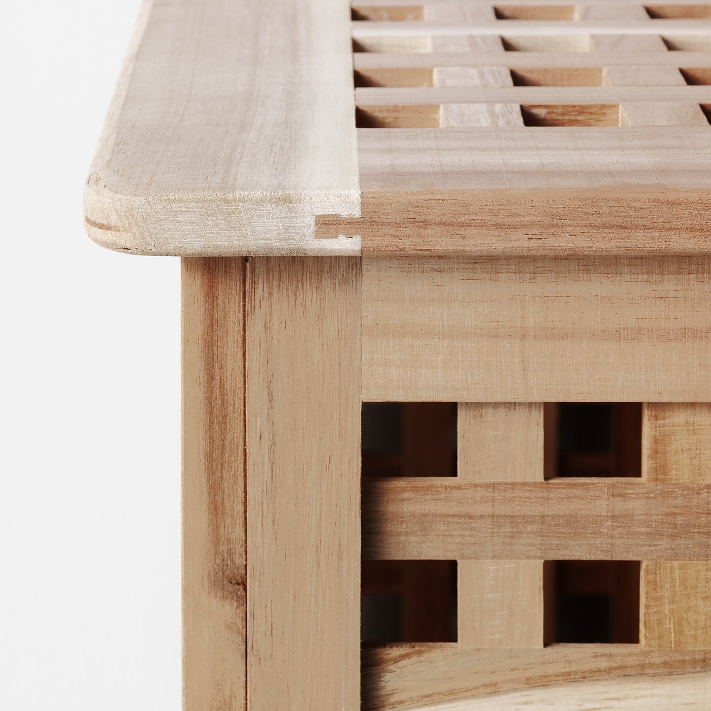 HOL storage table, acacia, 98x50 cm (385/8x195/8