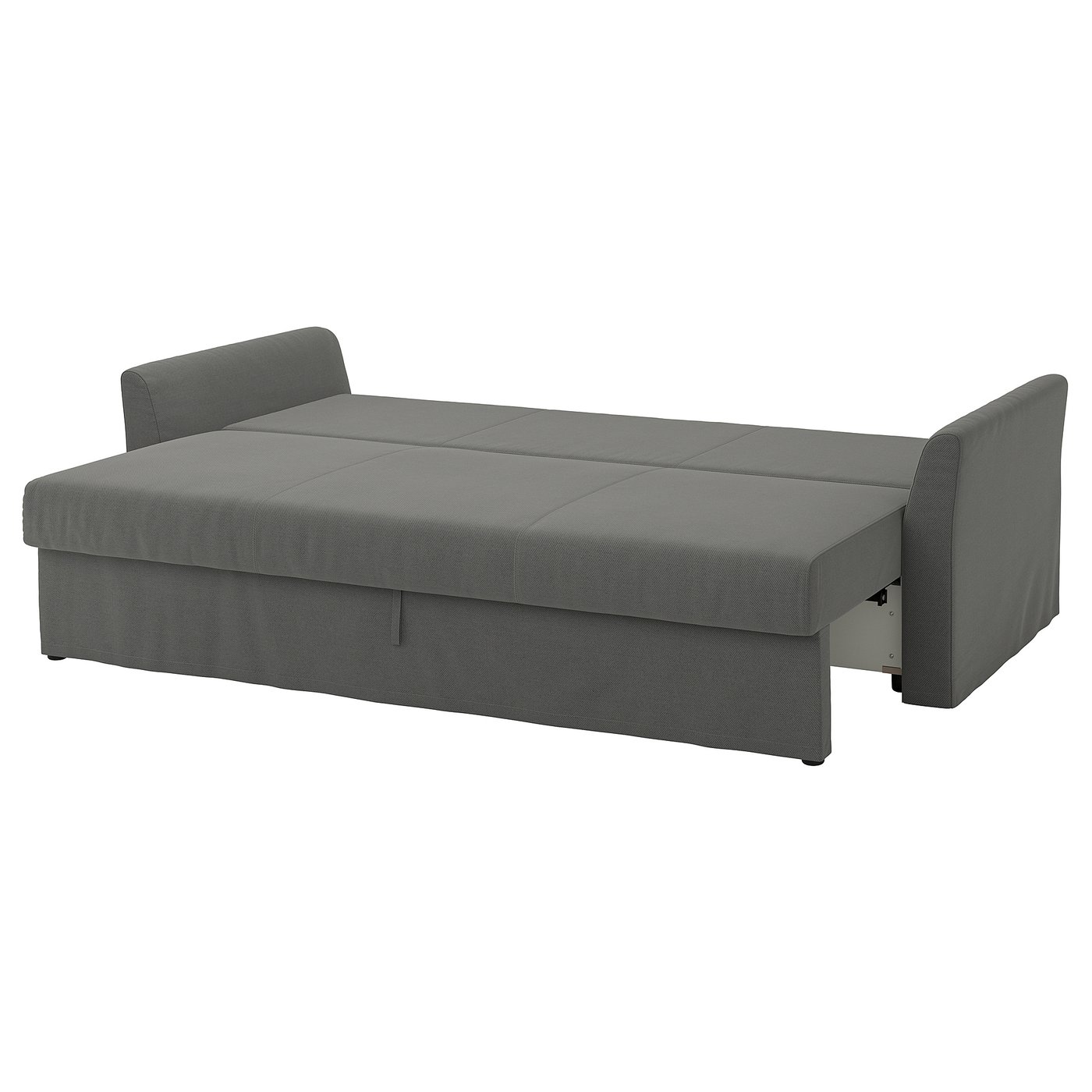 HOLMSUND 3-seat sofa bed, Borgunda dark grey - IKEA