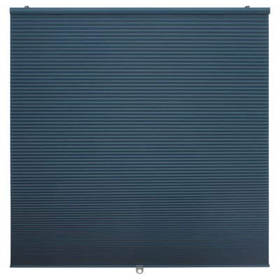 HOPPVALS Room darkening cellular blind, blue, 80x155 cm