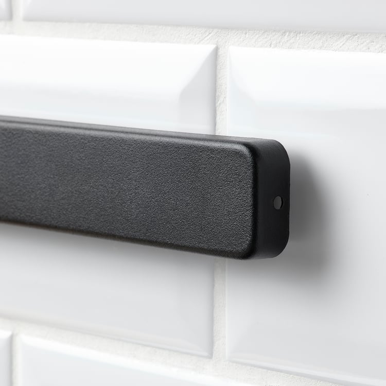 HULTARP knife rack, black, 38 cm (15") IKEA