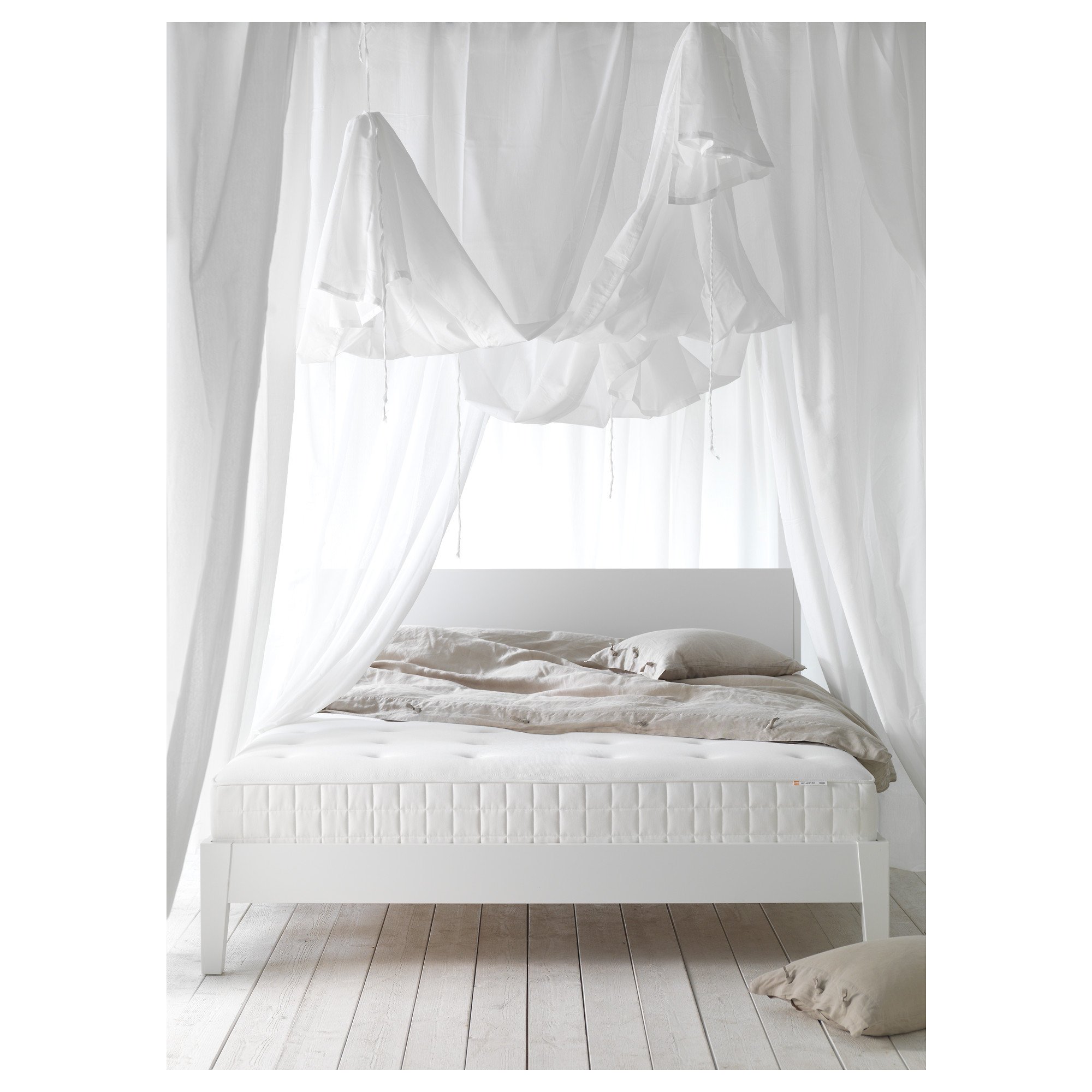 HYLLESTAD Pocket sprung mattress, firm, white, 140x200 cm - IKEA