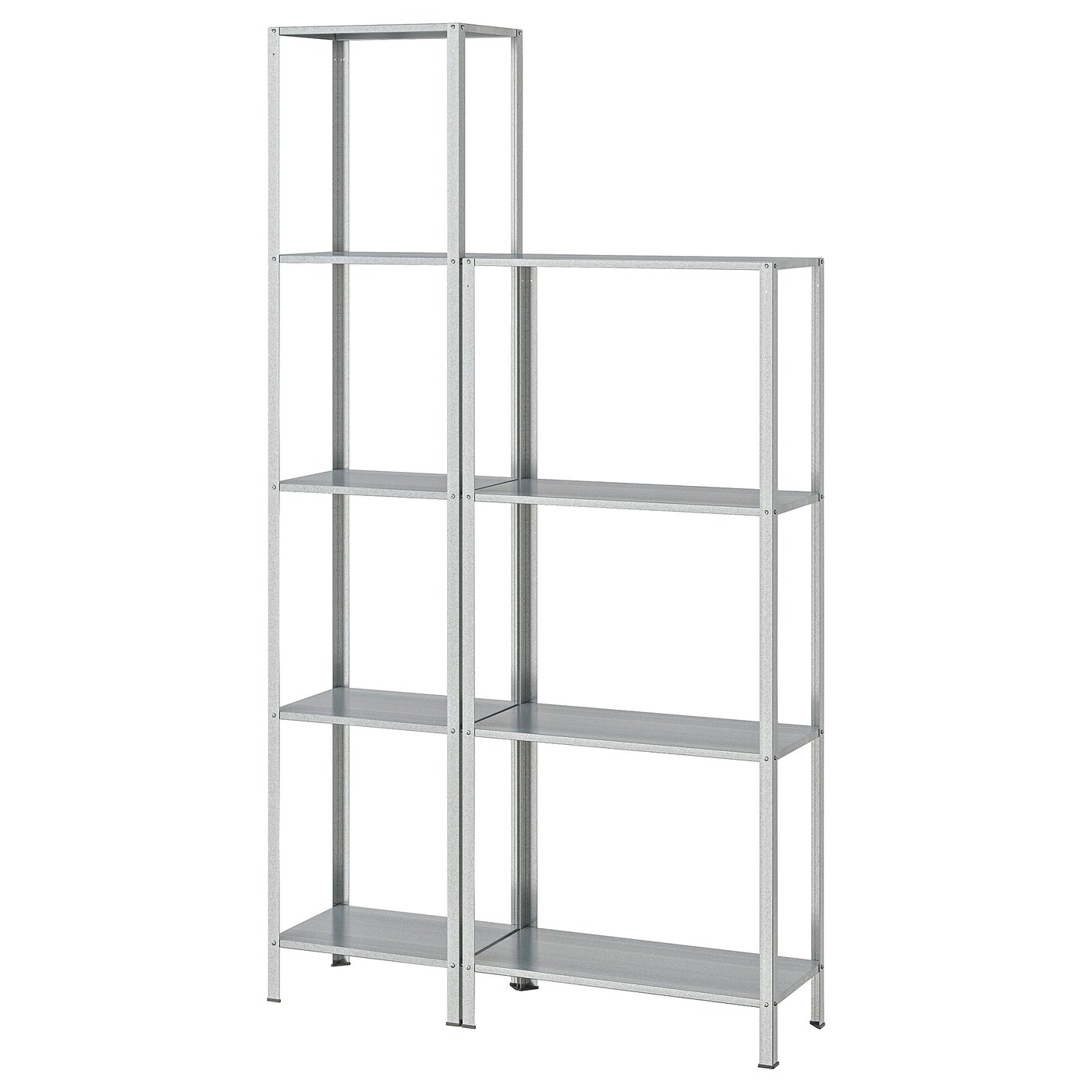HYLLIS Shelving unit in/outdoor, 100x27x140-183 cm (39 3/8x10 5/8x55 1/8-72 ")