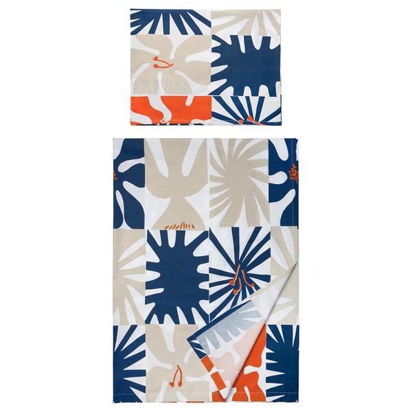 HYLSNEJLIKA Flat sheet and pillowcase, 150x260/50x80 cm