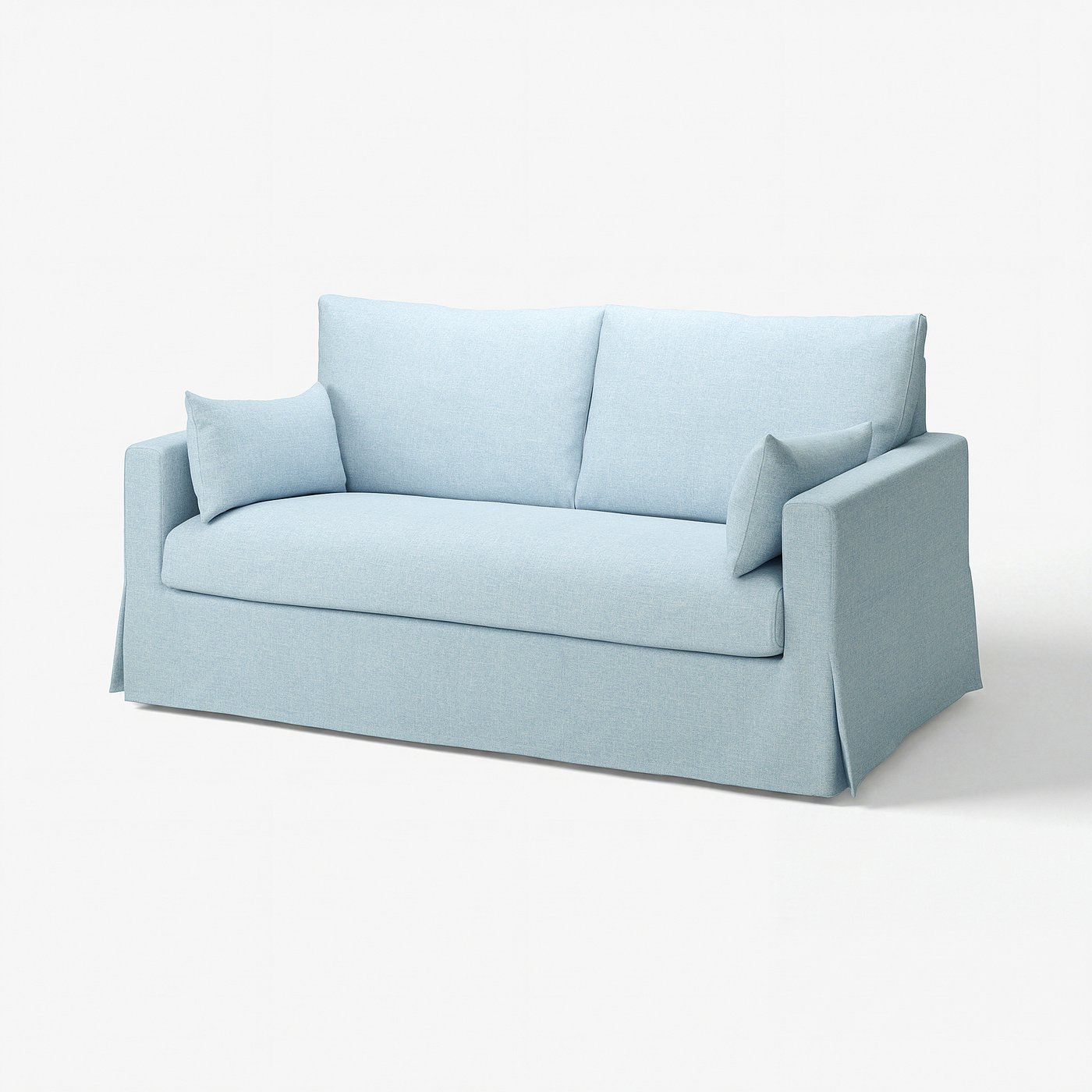 HYLTARP 2-seat sofa-bed, Kilanda pale blue