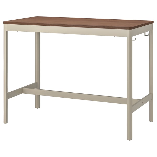 IDÅSEN Table, brown/beige, 140x70x105 cm