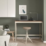 IDÅSEN Table, brown/beige, 140x70x105 cm