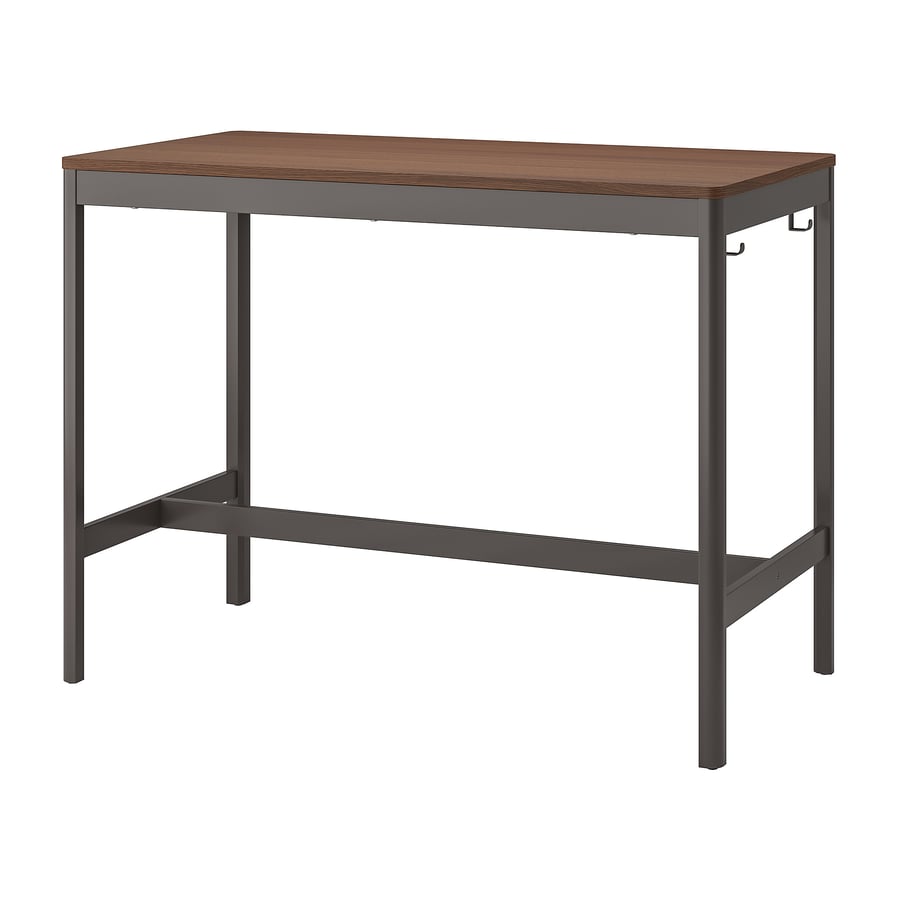 IDÅSEN table, brown/dark grey, 140x70x105 cm (551/8x271/2x413/8") IKEA