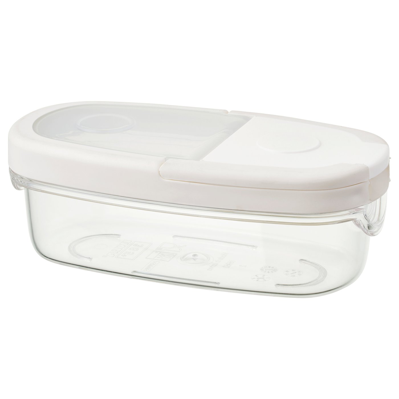 IKEA 365+ Dry food jar with lid, transparent, white. Order today IKEA