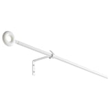 IRJA Curtain rod set, white, 140 cm