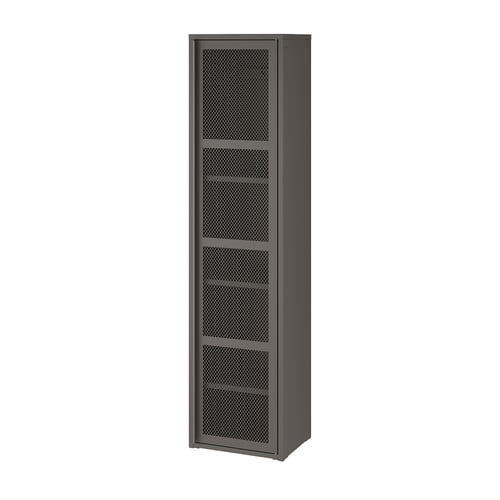 IVAR with door, grey mesh, 40x160 cm (153/4x63") IKEA