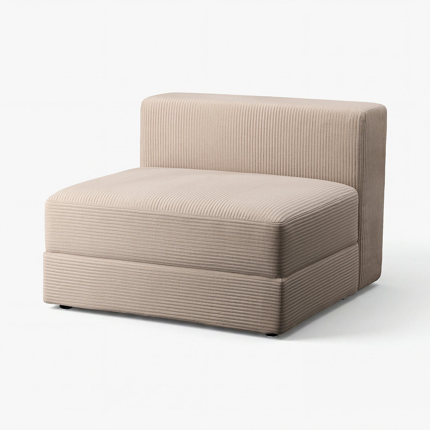 JÄTTEBO 1,5-seat module with storage, Samsala grey-beige