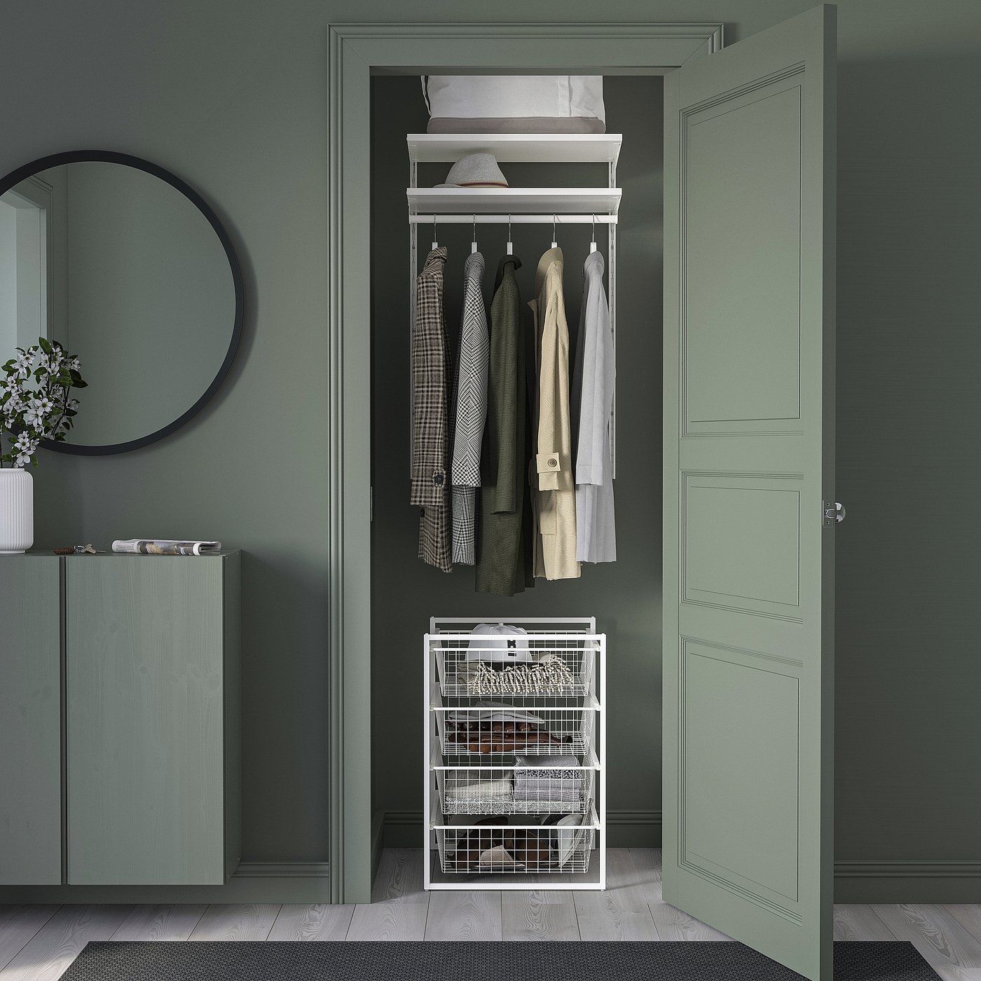 JONAXEL storage combination, white, 50x51x70 cm (195/8x201/8x271/2