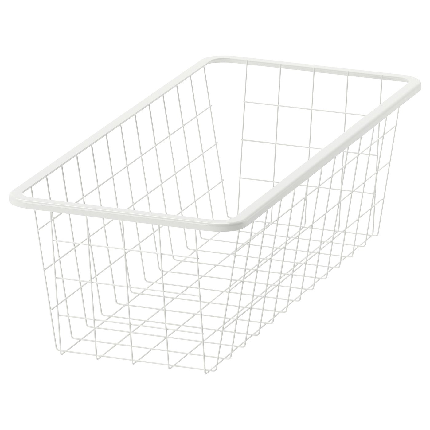 JONAXEL wire basket, white, 25x51x15 cm (97/8x201/8x57/8