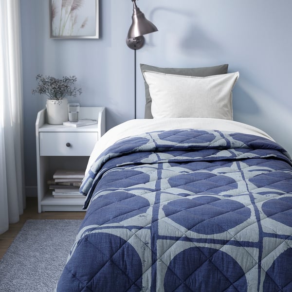 JORDRANUNKEL Comforter, dark blue, 150x250 cm