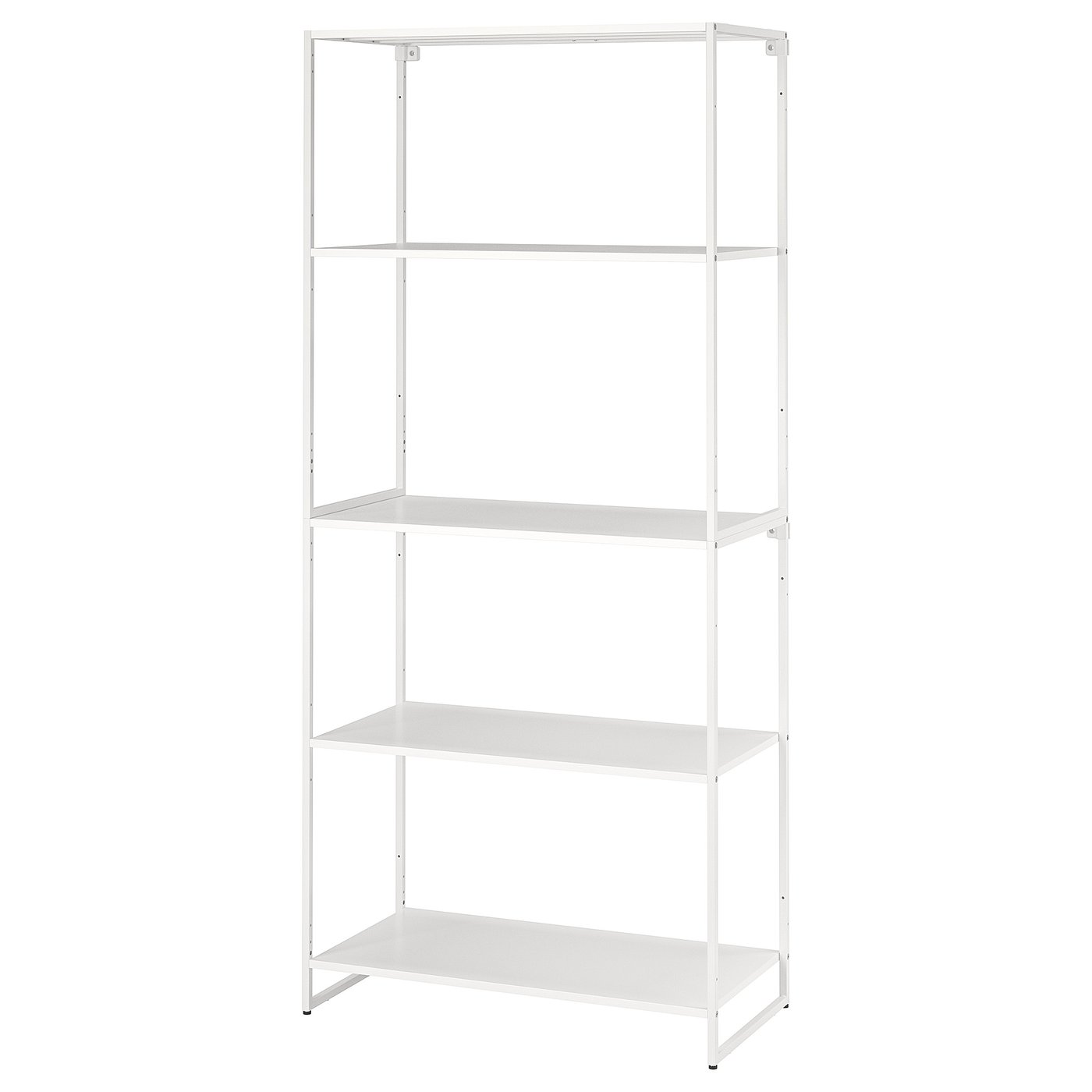 JOSTEIN Shelving unit, in/outdoor/metal white, 81x40x180 cm (31 7/8x15 3/4x70 7/8 ")