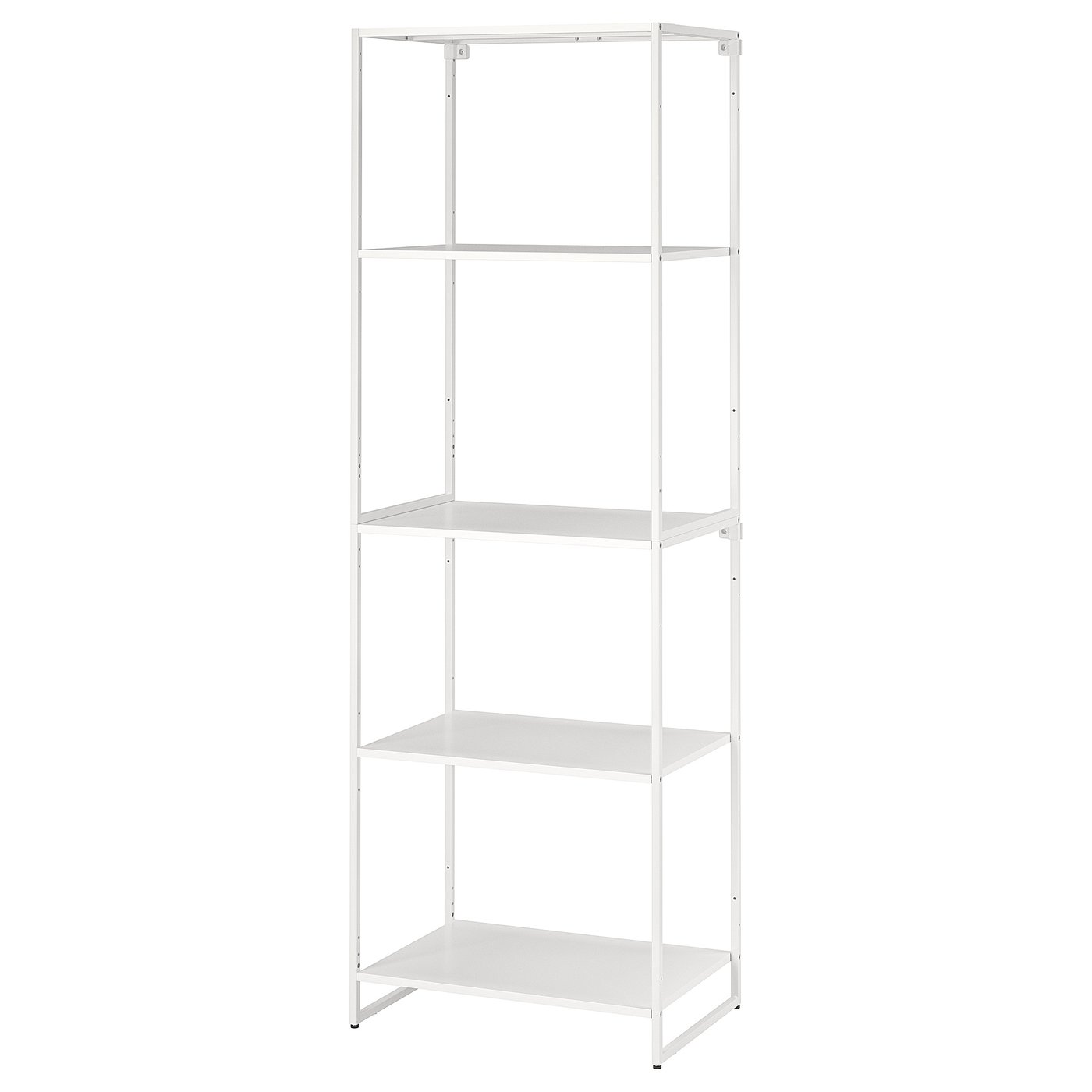 JOSTEIN Shelving unit, in/outdoor/metal white, 61x40x180 cm (24x15 3/4x70 7/8 ")