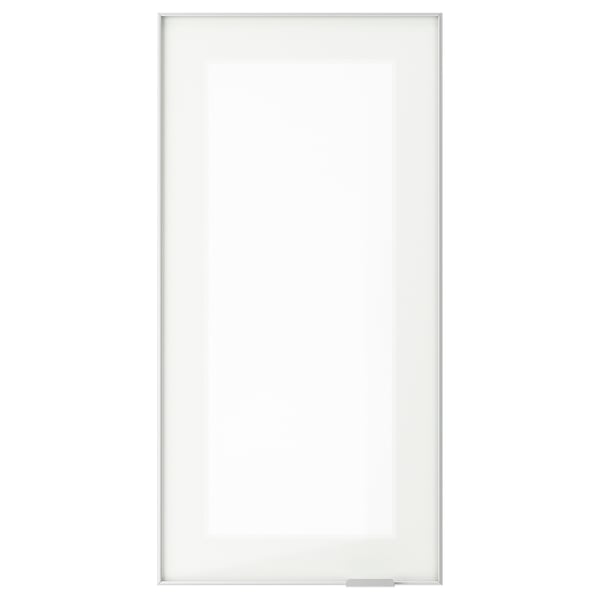 JUTIS Glass door, frosted glass/aluminium, 30x60 cm (113/4x235/8") IKEA