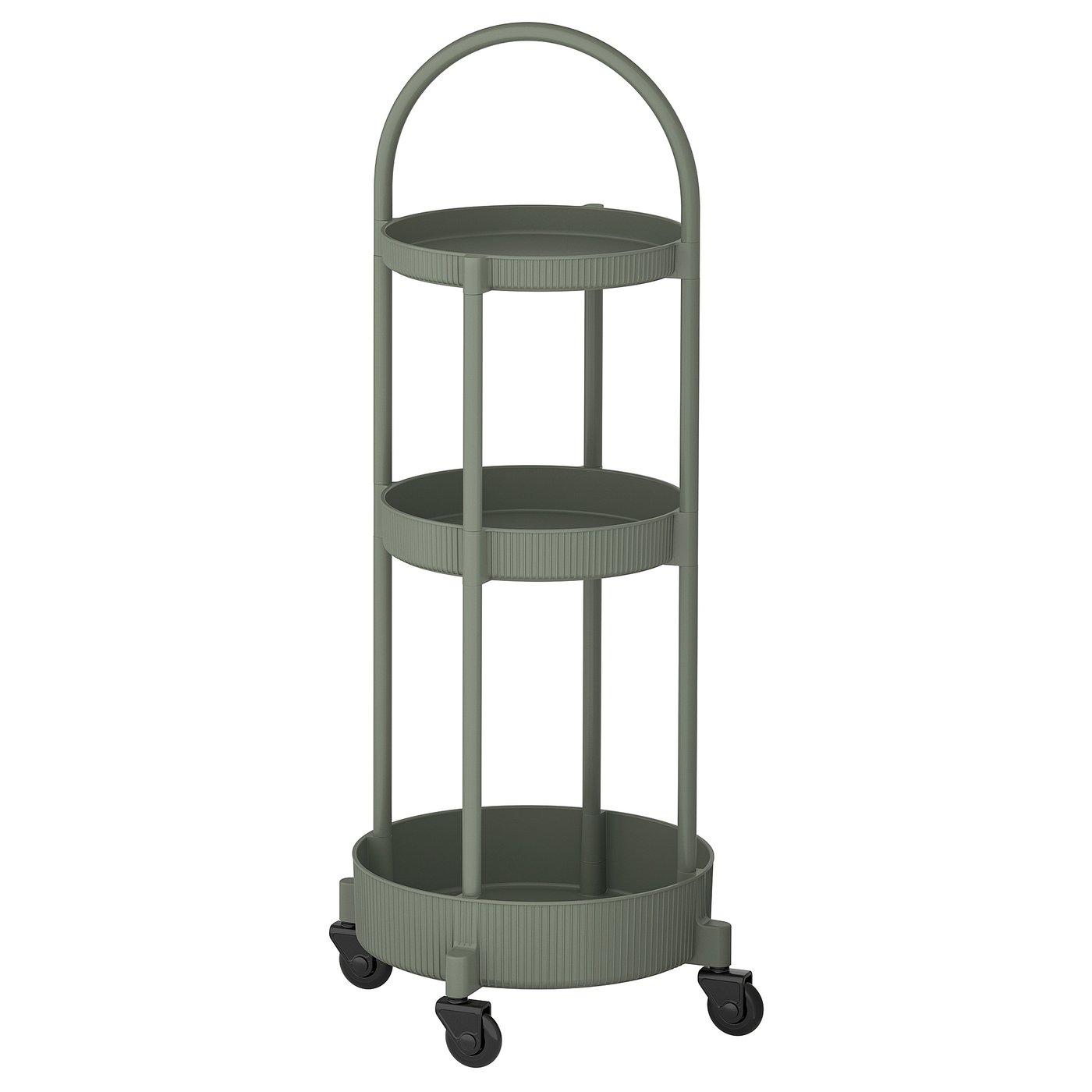 JUTTERSBO Trolley, grey-green, 36x36 cm (14 1/8x14 1/8 ")