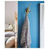KÄMPIG 3-armed swivel hook, brass-colour