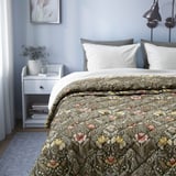 KÄRRDUNÖRT Comforter, dark green/multicolour, 230x250 cm