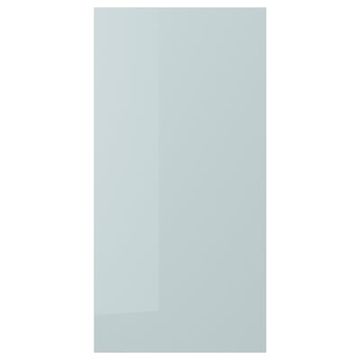 KALLARP Door, high-gloss light grey-blue, 60x120 cm