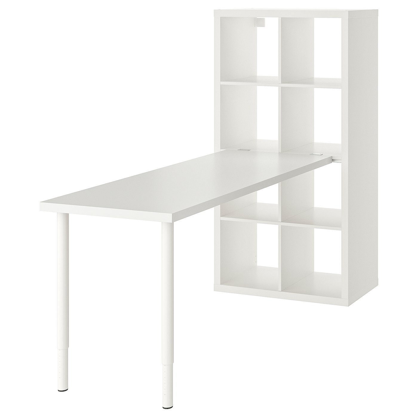 KALLAX / LAGKAPTEN desk combination, white, 77x179x147 cm (301