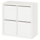 KALLAX Shelving unit, white/Dröna white, 77x39x77 cm
