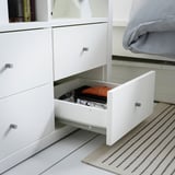KALLAX Shelving unit, with 4 drawers/white, 77x77 cm